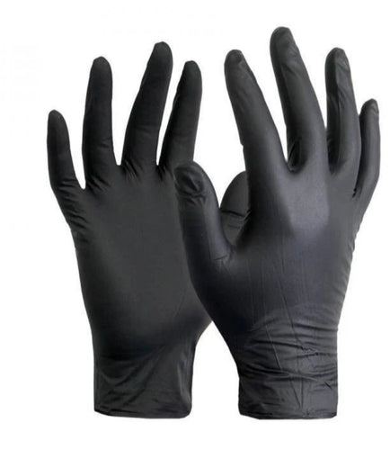 Black Powder Free Vinyl Gloves