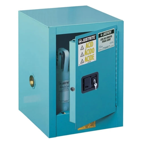 Countertop Corrosives/Acid Steel Safety Cabinet, 4 Gallon